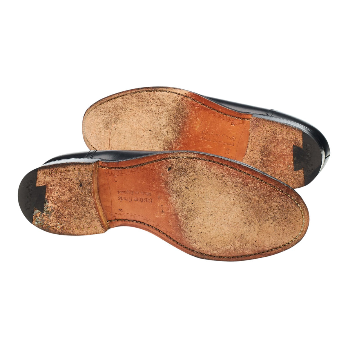 'Salisbury' Black Leather Loafers UK 8 F