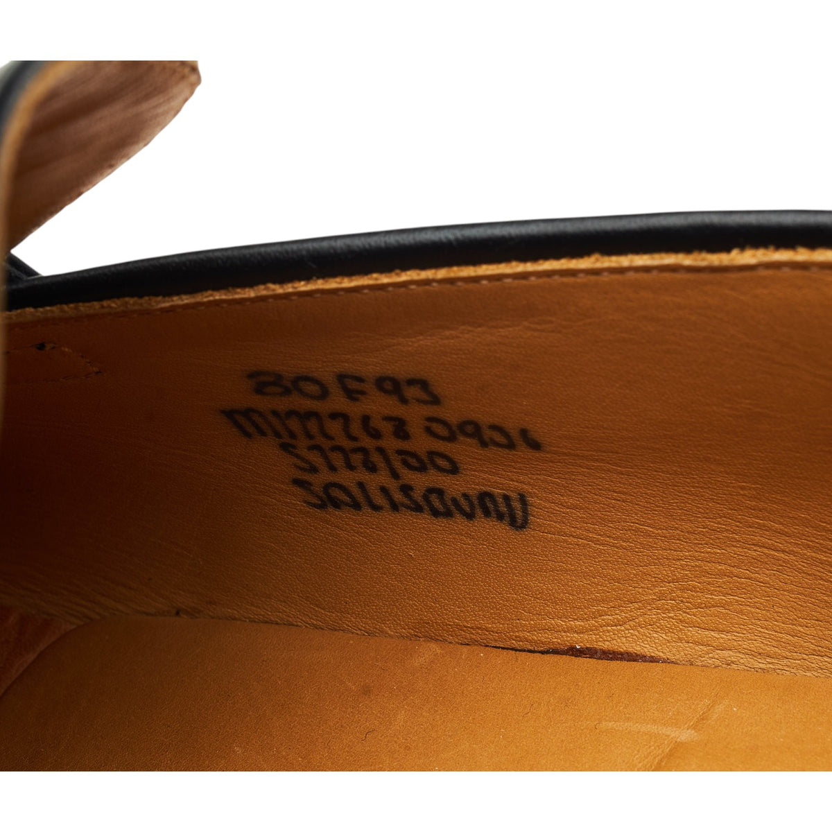 'Salisbury' Black Leather Loafers UK 8 F