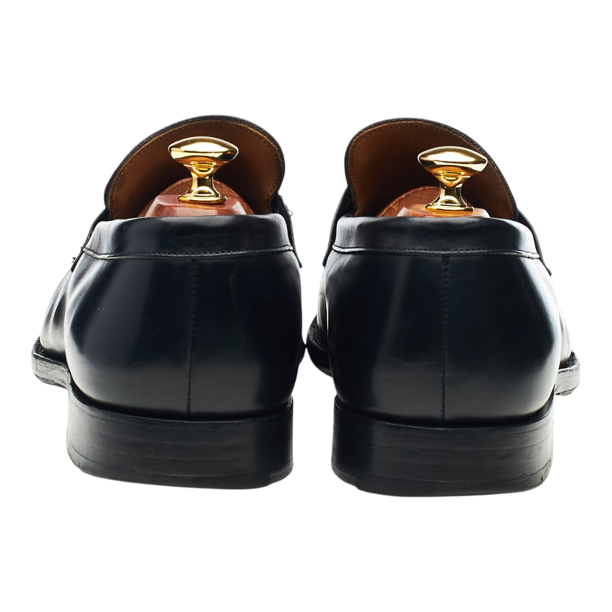 'Darwin' Black Leather Loafers UK 9 H