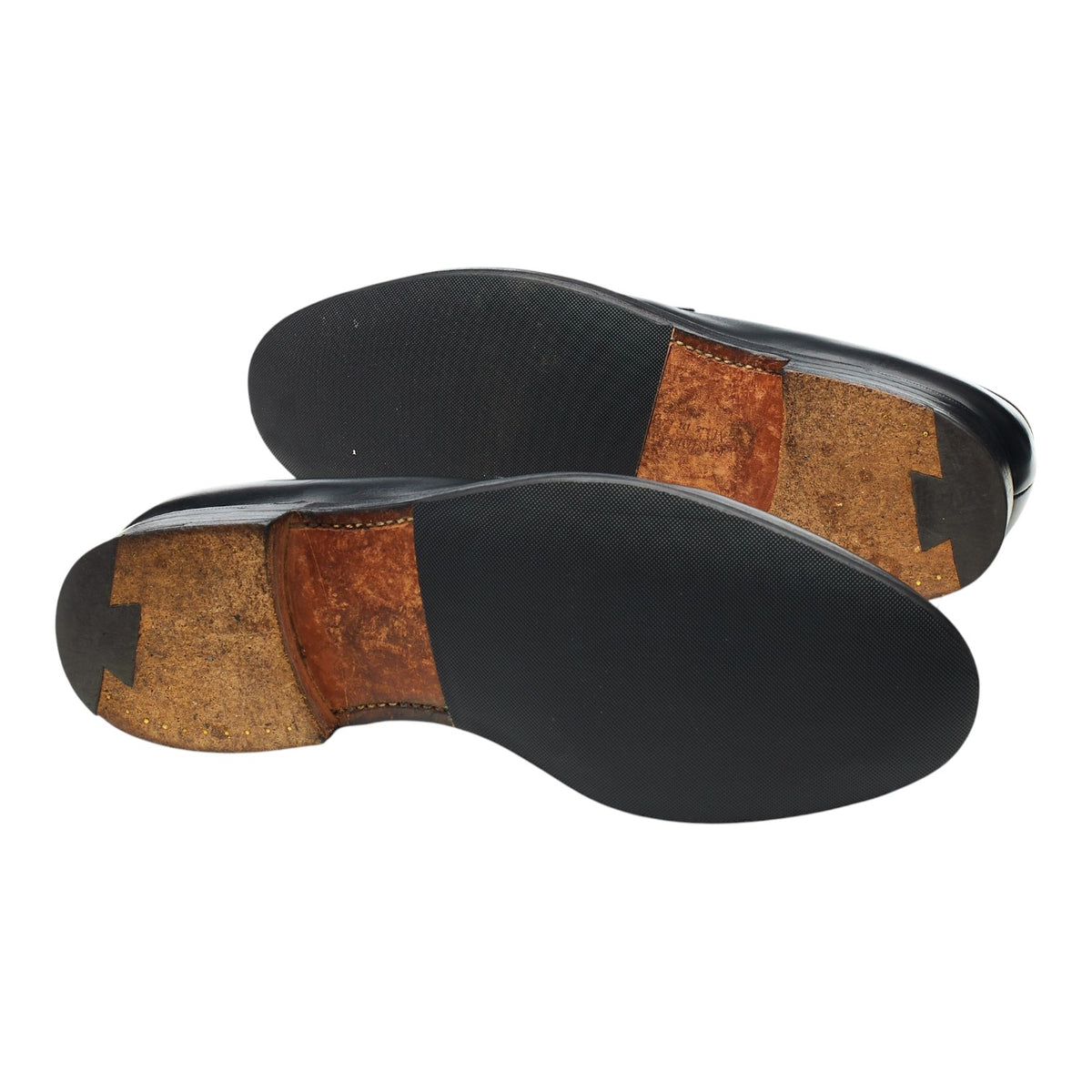 'Darwin' Black Leather Loafers UK 9 H