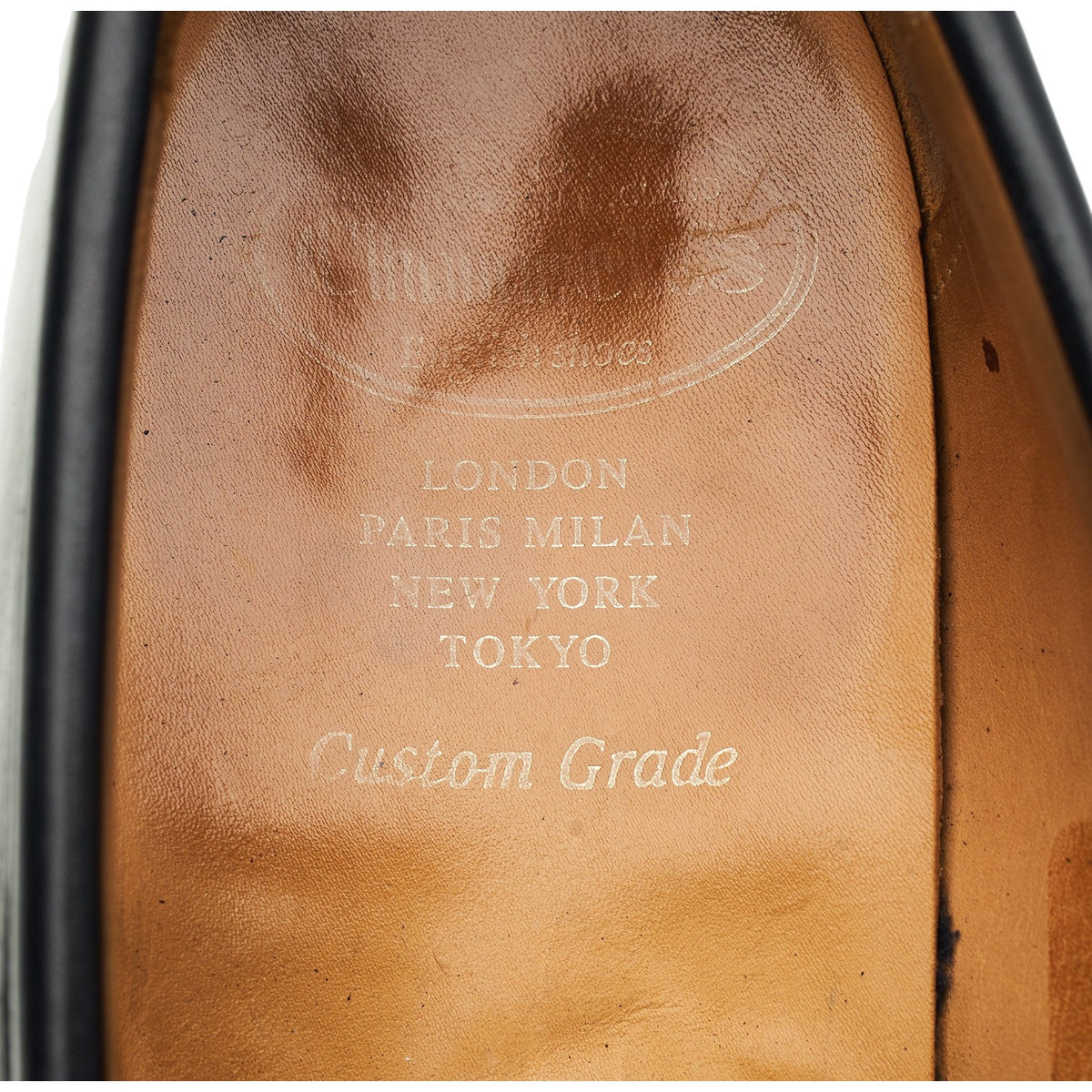 'Darwin' Black Leather Loafers UK 9 H