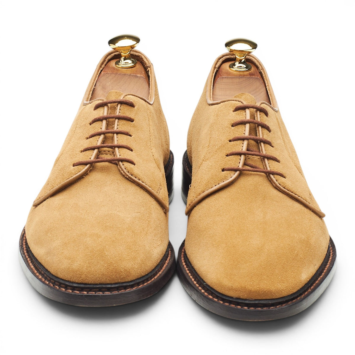 'Robert' Beige Suede Derby UK 6.5