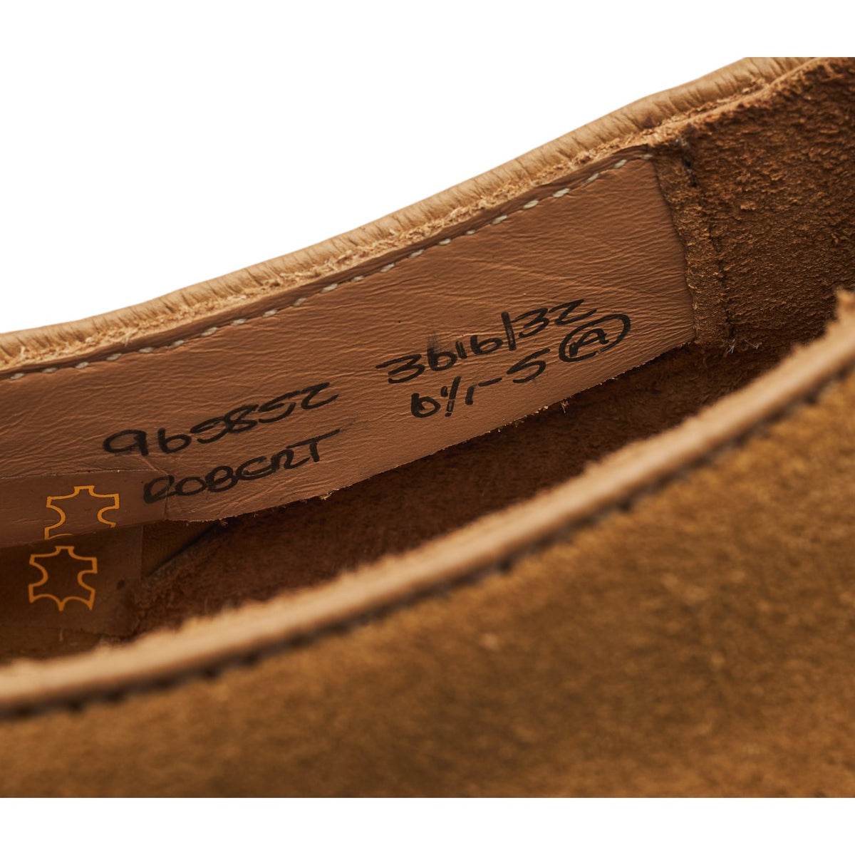 'Robert' Beige Suede Derby UK 6.5