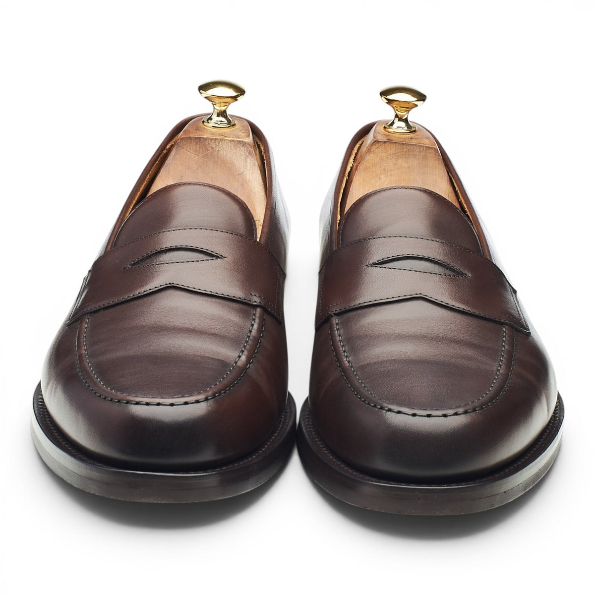 'Pimlico' Dark Brown Leather Loafers UK 10 F