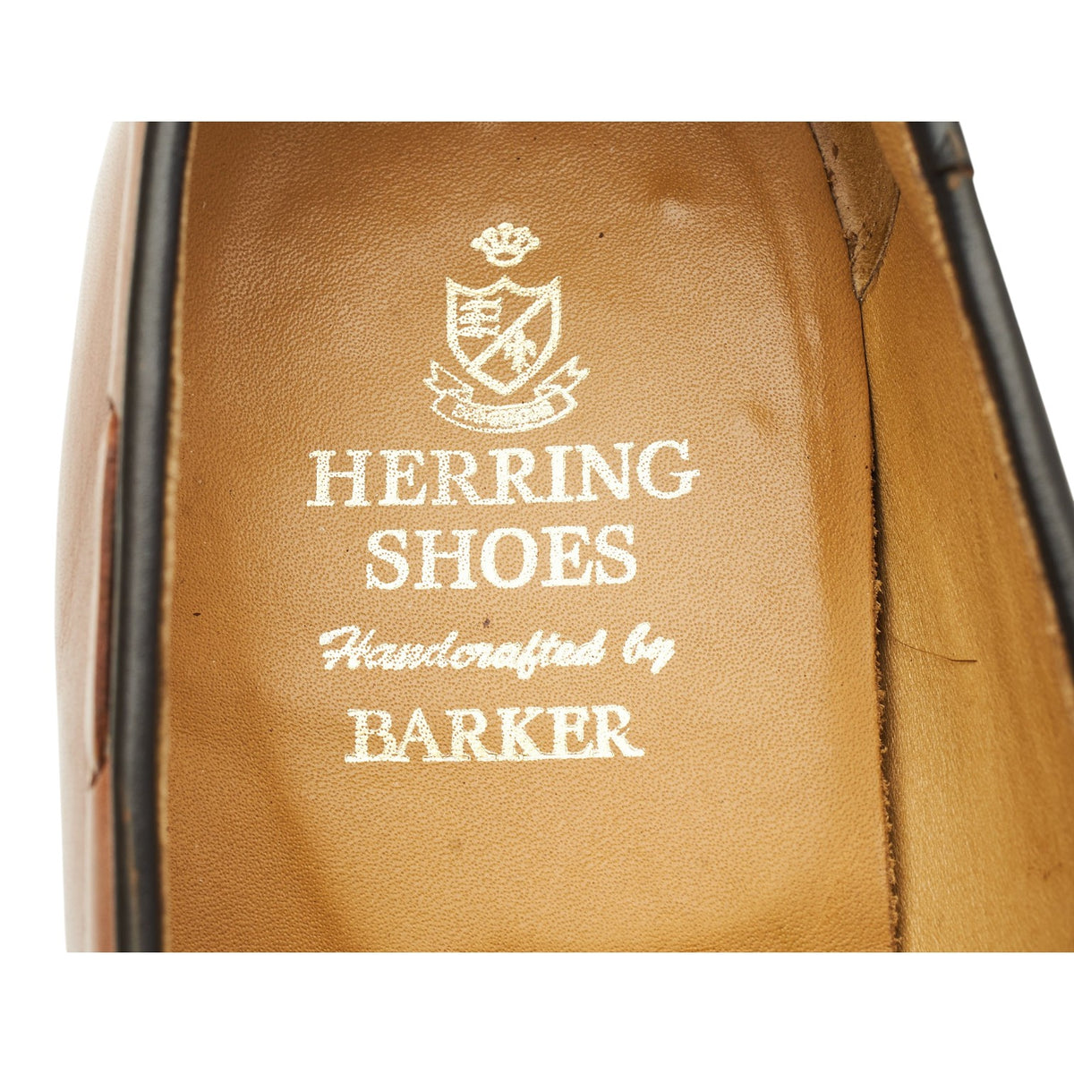 Herring 'Merton' Tan Brown Leather Tassel Loafers UK 8.5 F