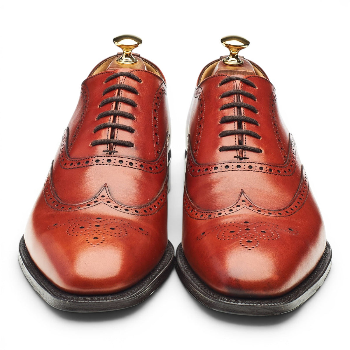 'Hailwood' Tan Brown Leather Oxford Brogues UK 9.5 F