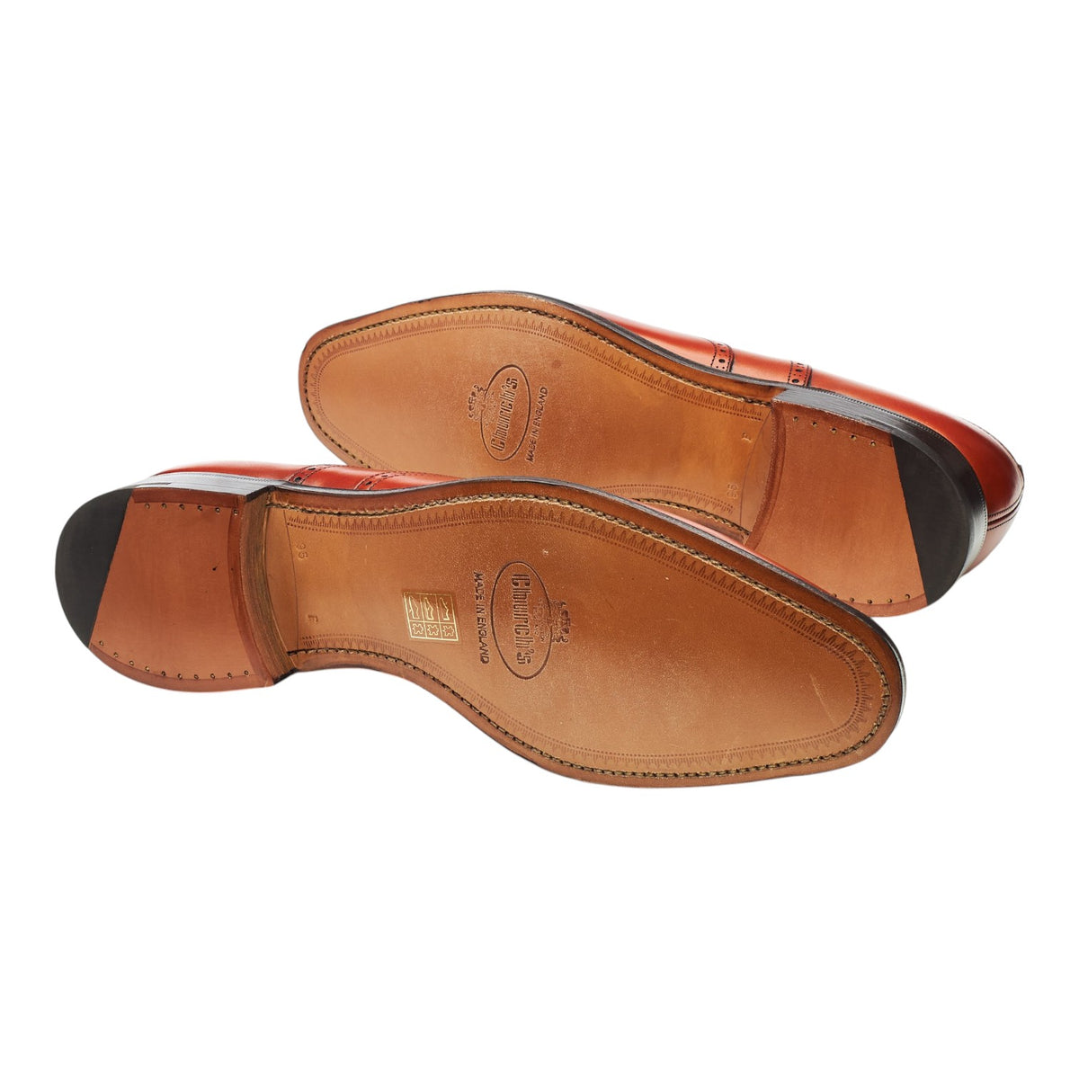 'Hailwood' Tan Brown Leather Oxford Brogues UK 9.5 F