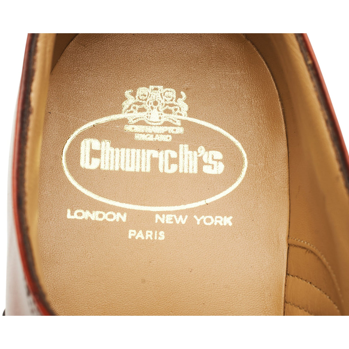 'Hailwood' Tan Brown Leather Oxford Brogues UK 9.5 F