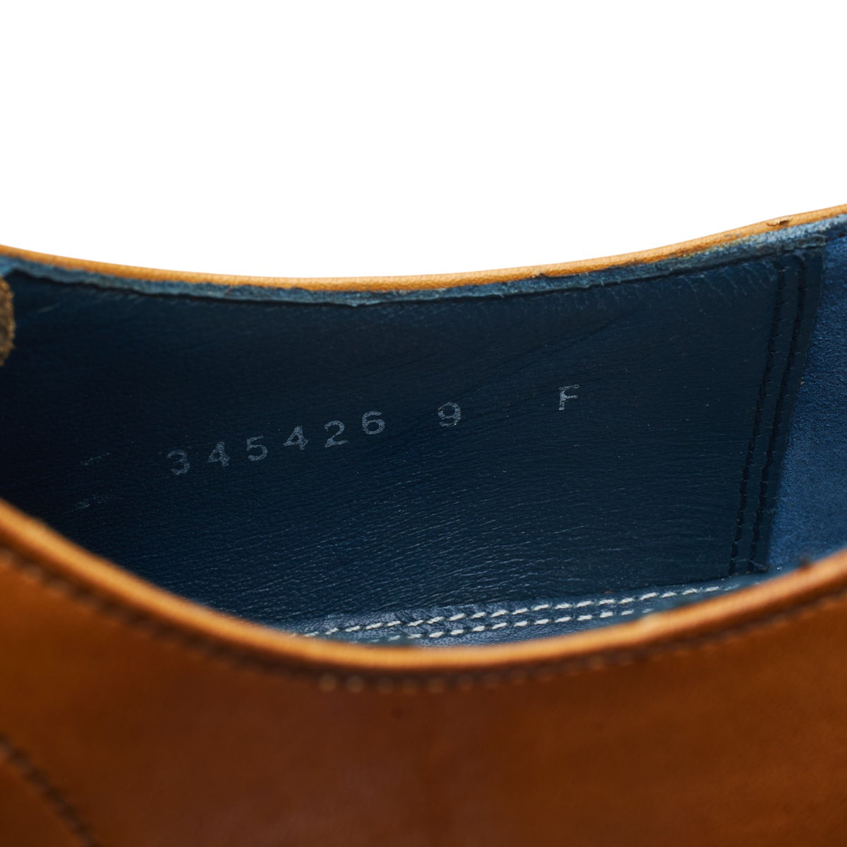 'Woody' Tan Brown Leather Derby Brogues UK 9 F