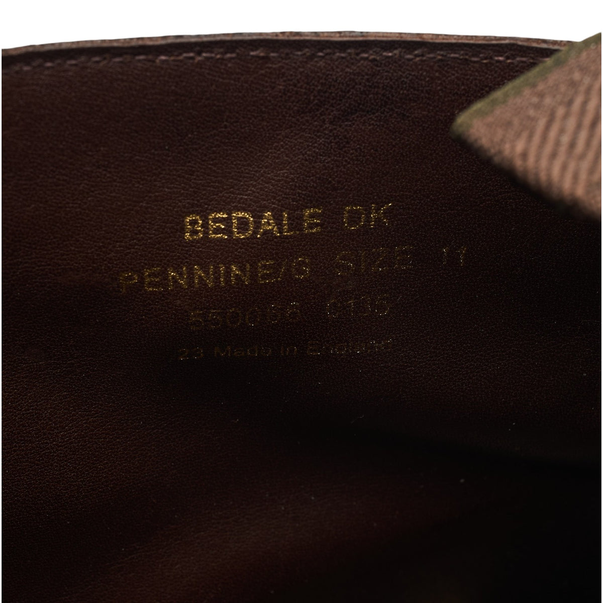 1880 'Bedale' Brown Leather Brogue Boots UK 11 G