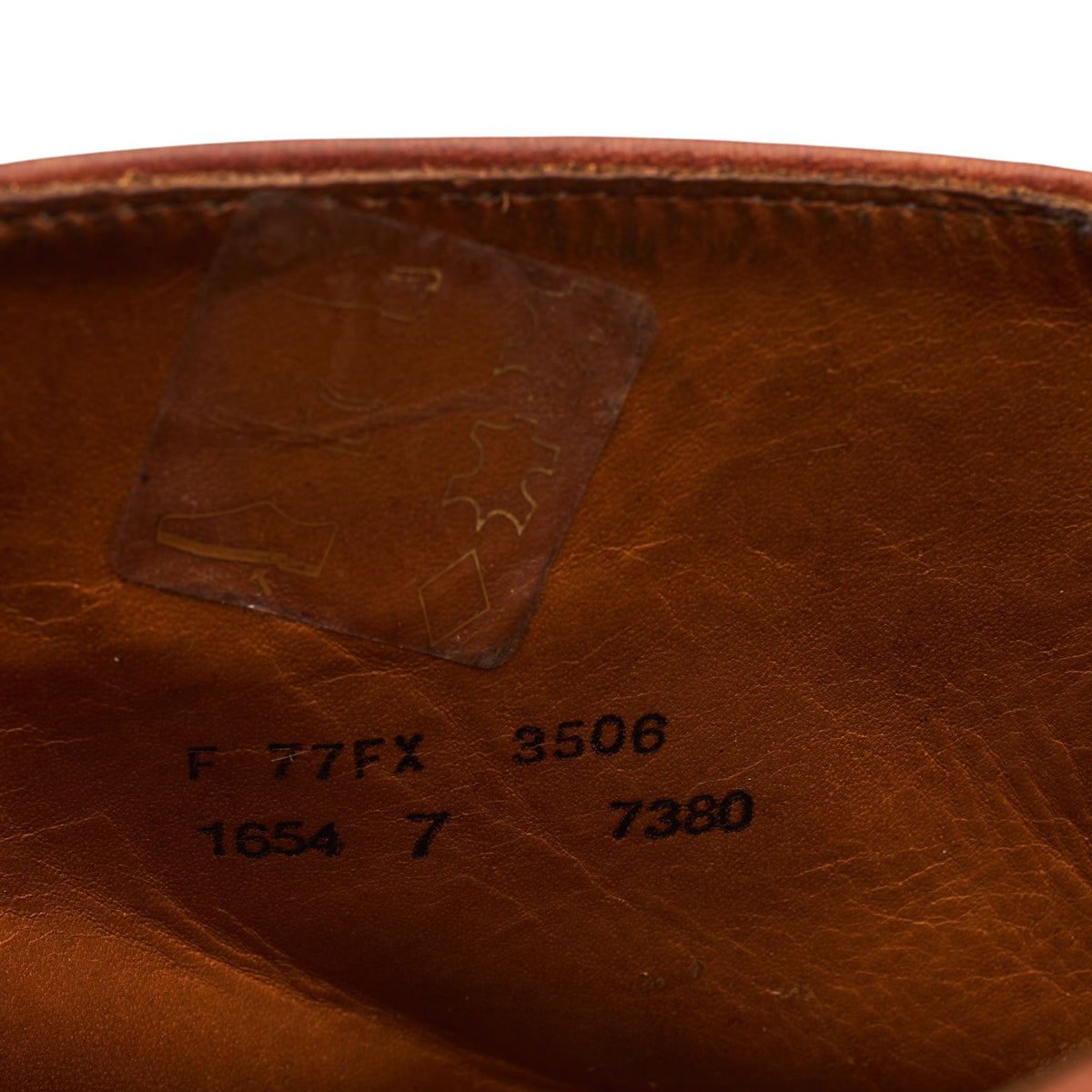 Hoggs of Fife Tan Brown Leather Brogue Boots UK 7 FX