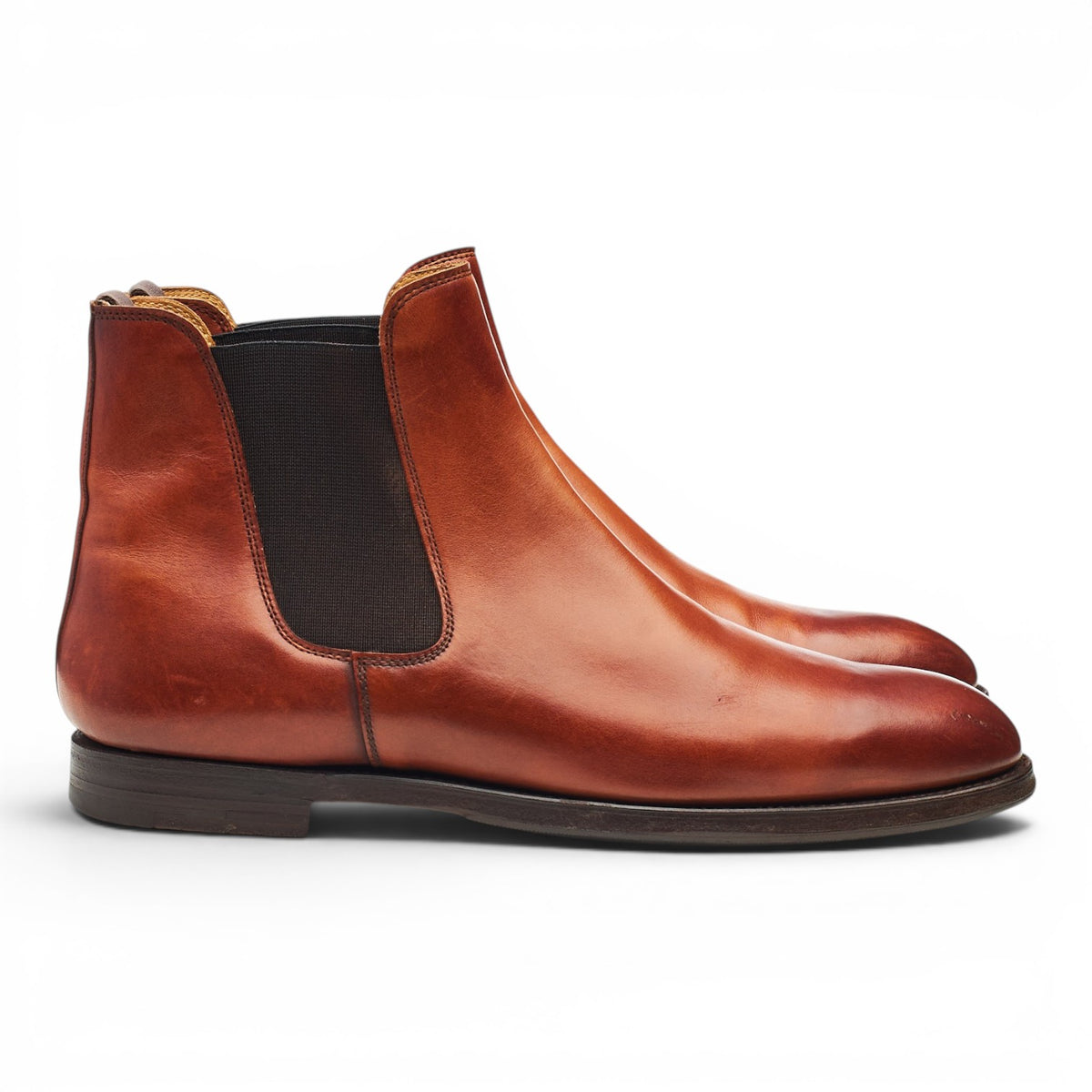 Women's 'Gresham' Tan Brown Leather Chelsea Boots UK 8 C