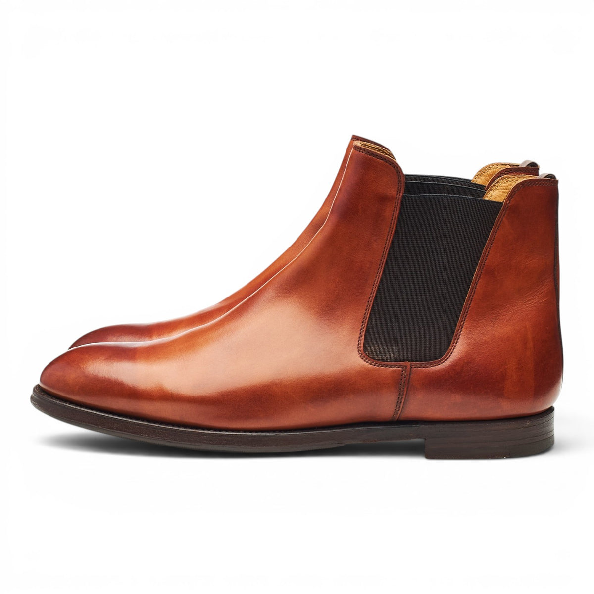 Women's 'Gresham' Tan Brown Leather Chelsea Boots UK 8 C
