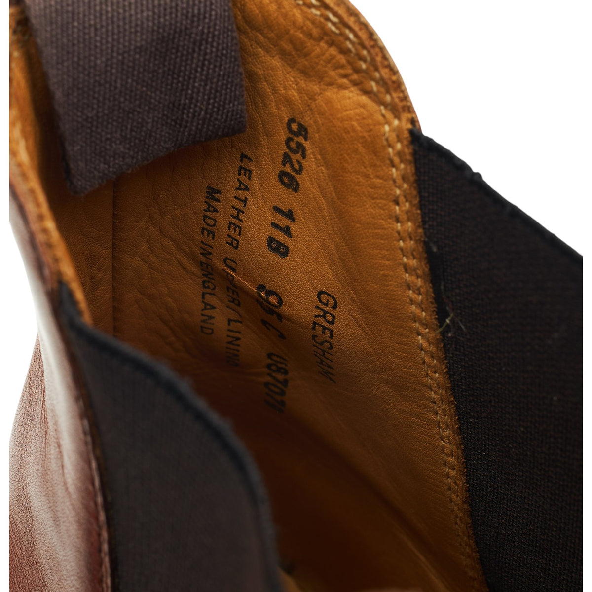 Women's 'Gresham' Tan Brown Leather Chelsea Boots UK 8 C