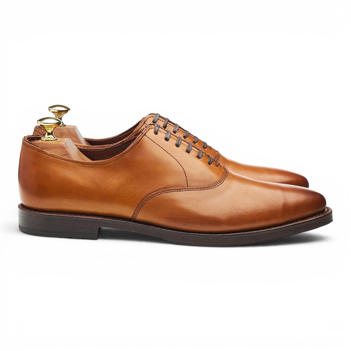 'Carlyle' Tan Brown Leather Oxford UK 8 US 9 D