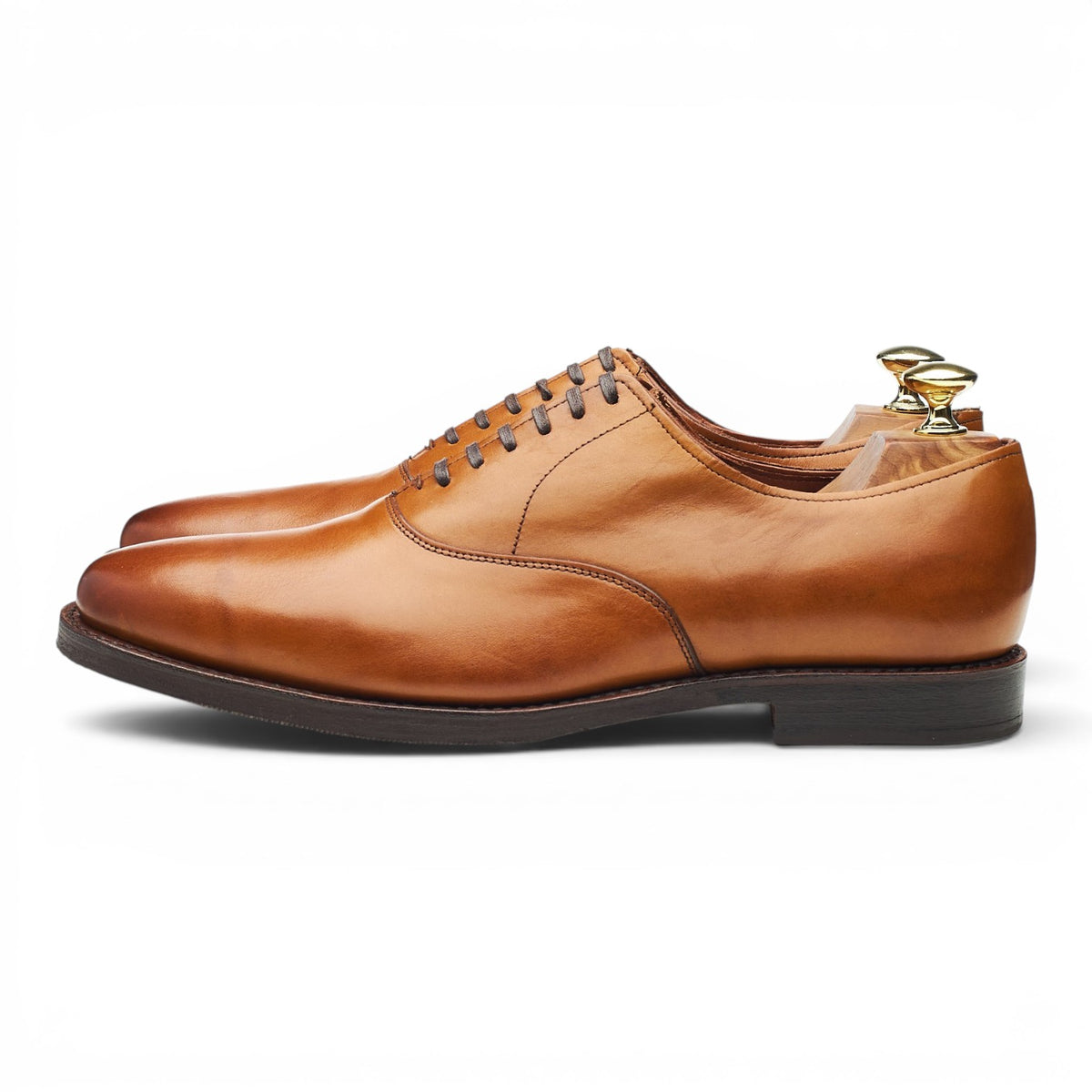 'Carlyle' Tan Brown Leather Oxford UK 8 US 9 D