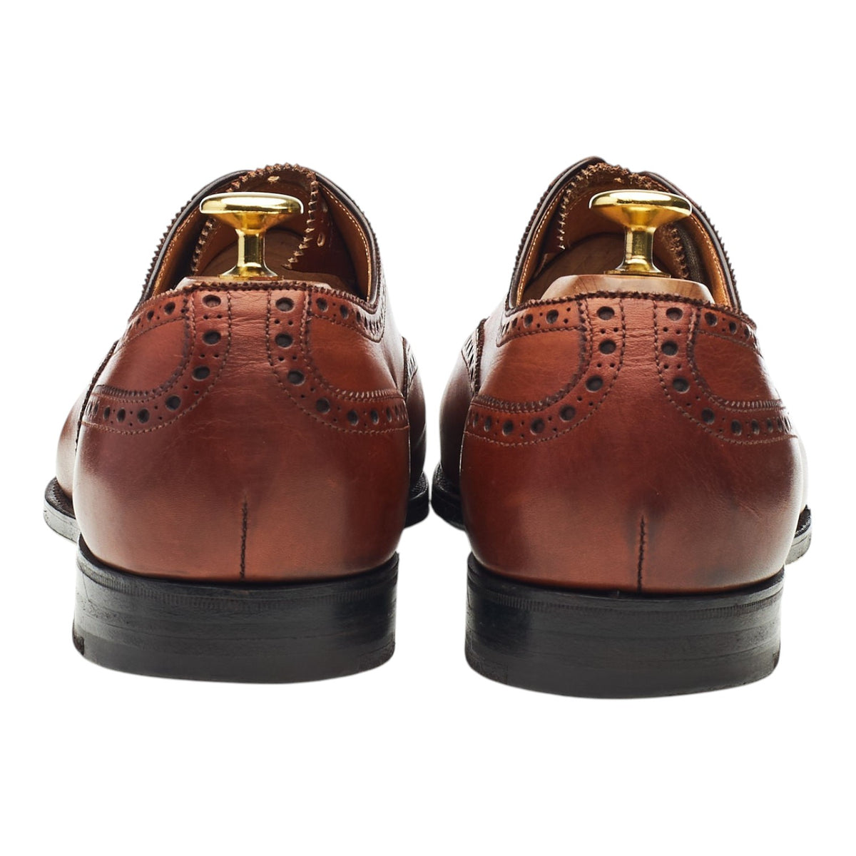 Tan Brown Leather Oxford Brogues UK 8 E