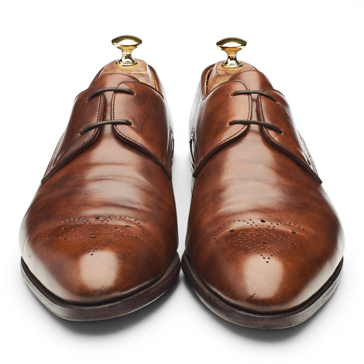 'Chelmsford' Brown Museum Leather Derby UK 10.5 E