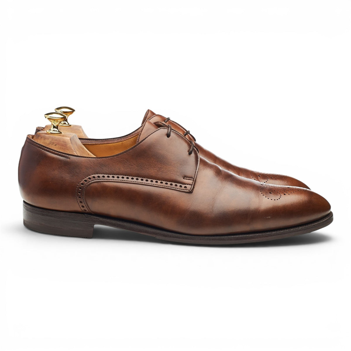 'Chelmsford' Brown Museum Leather Derby UK 10.5 E
