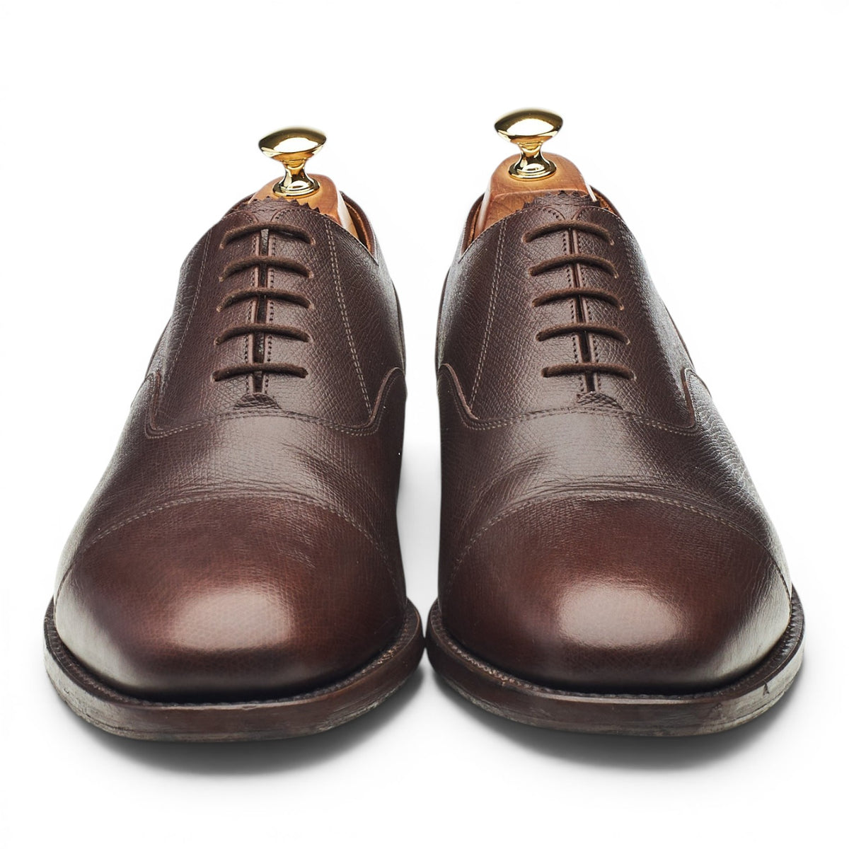Design 'Morse' Brown Grain Leather Oxford UK 10 G