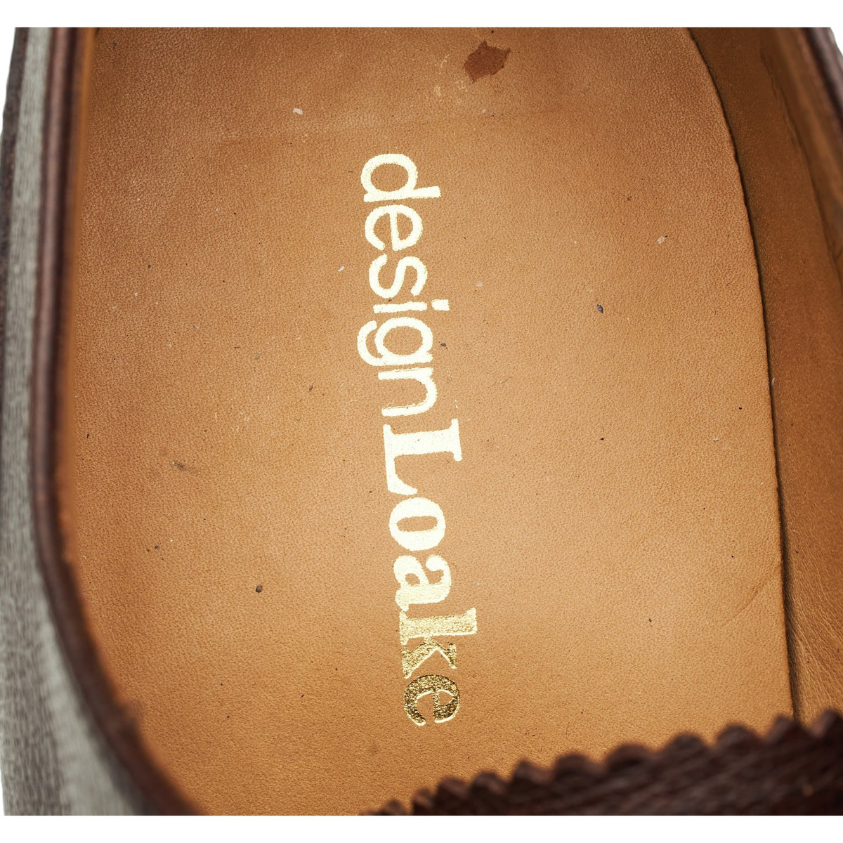 Design 'Morse' Brown Grain Leather Oxford UK 10 G