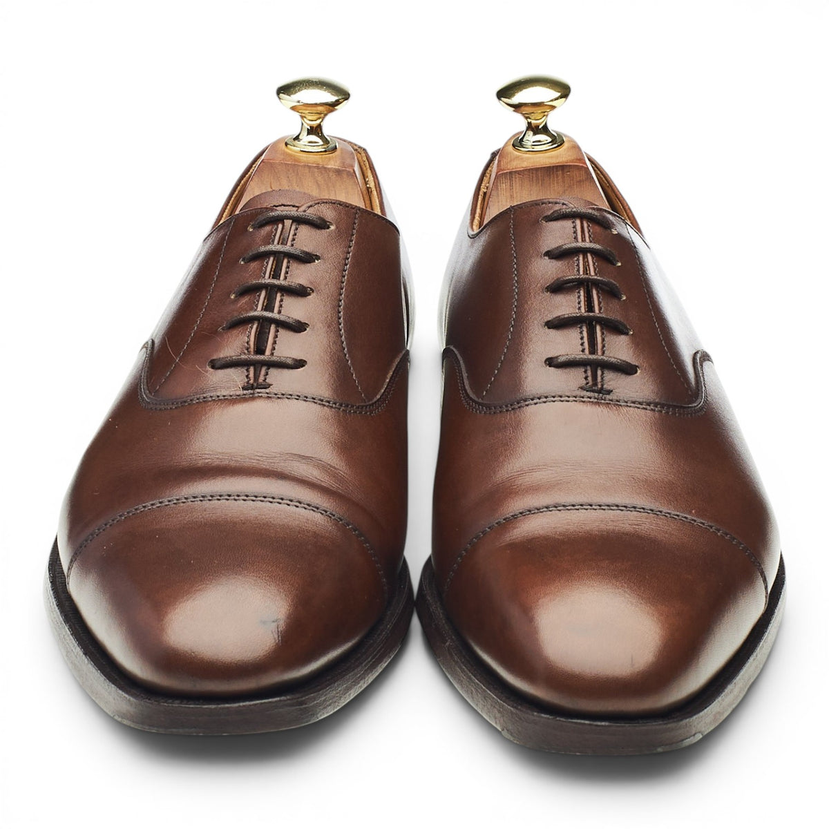 'Hallam' Dark Brown Leather Oxford UK 7 E
