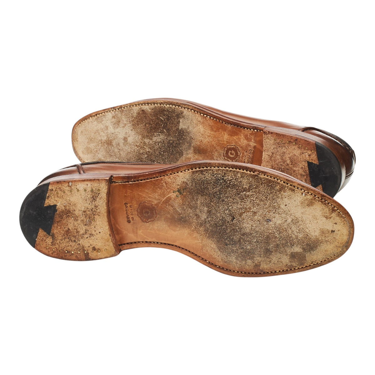 'Leadenhall' Brown Leather Tassel Loafers UK 9 E