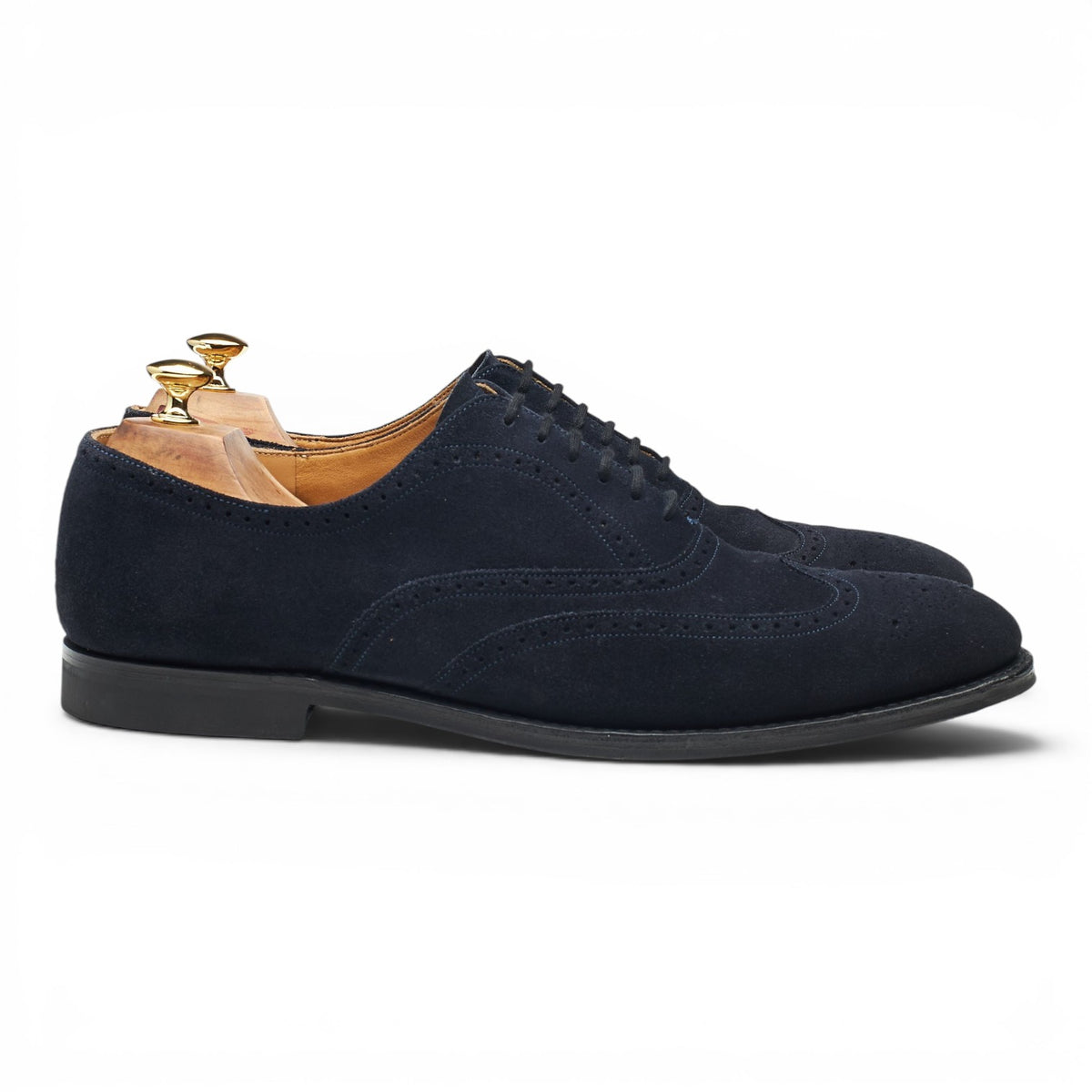 'Berlin' Navy Blue Suede Oxford Brogues UK 9.5 G