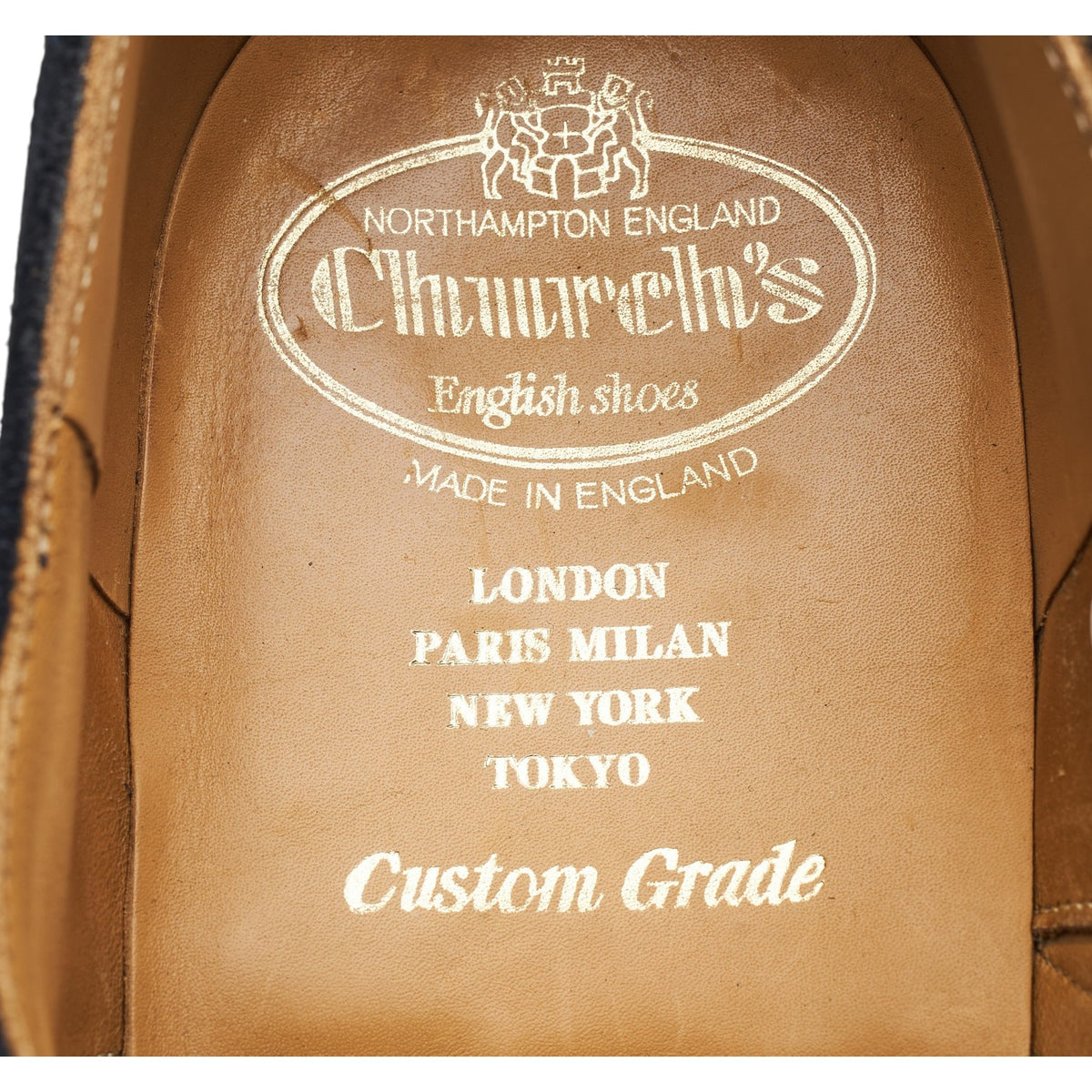 'Berlin' Navy Blue Suede Oxford Brogues UK 9.5 G