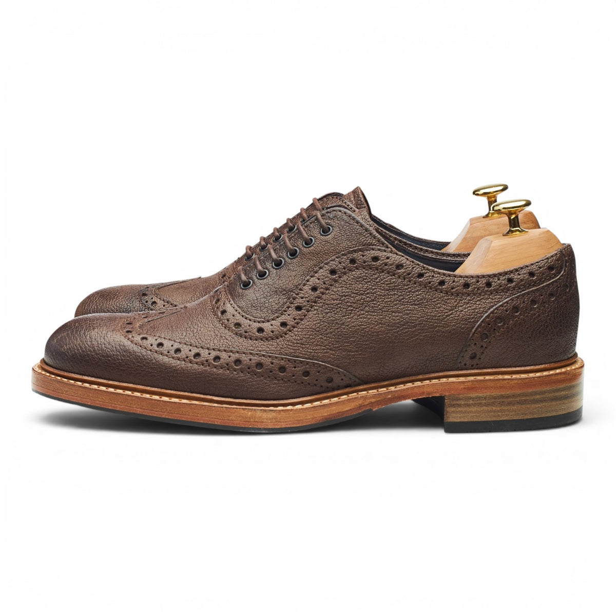 Brown Grain Leather Oxford Brogues UK 8.5 F