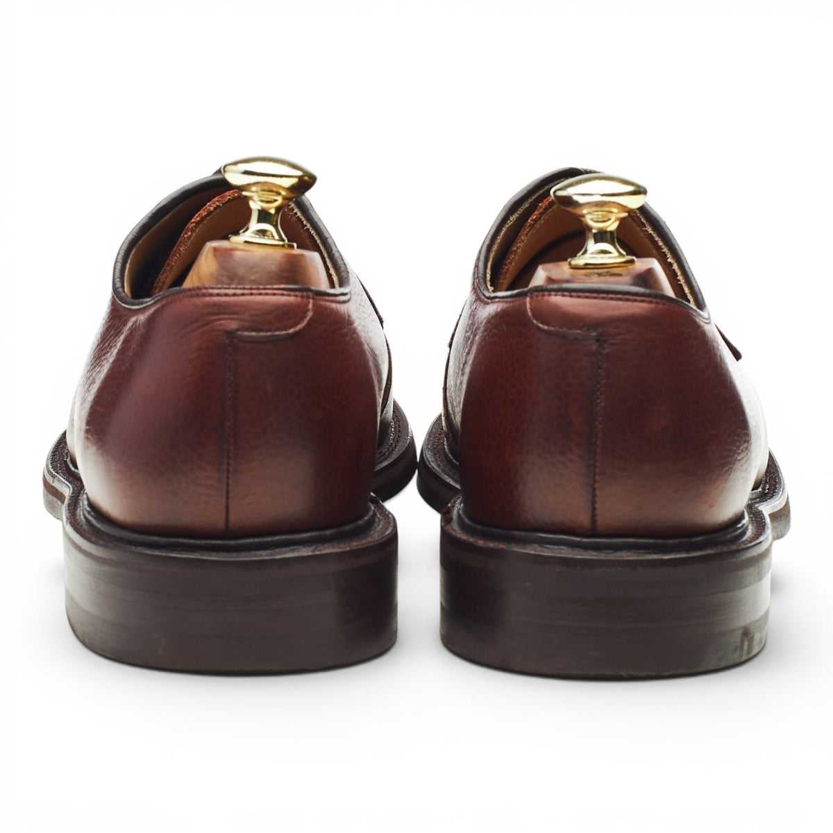 'Nairn' Brown Grain Leather Derby UK 7.5 F
