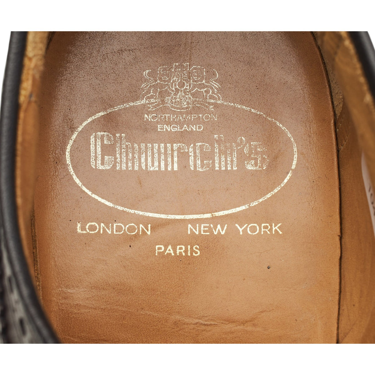 'Brookland' Dark Brown Leather Derby Brogues UK 8.5 F