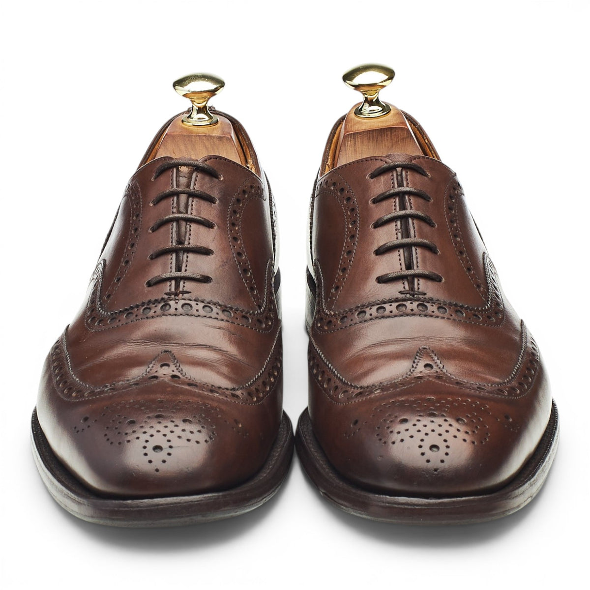 'Chetwynd' Dark Brown Leather Oxford Brogues UK 7.5 F