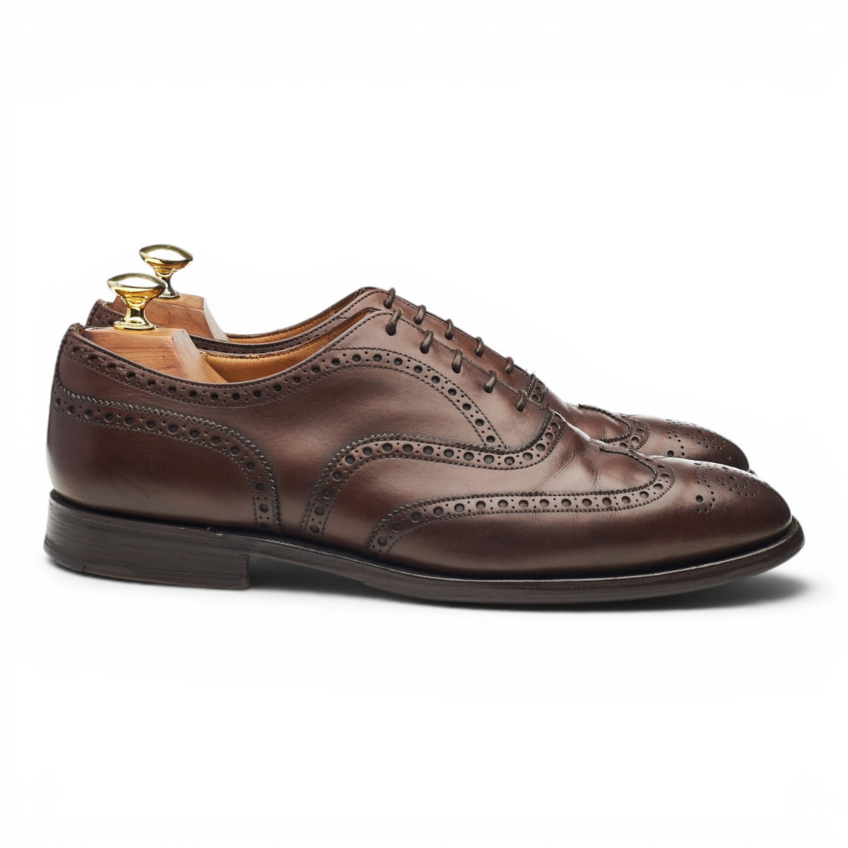 'Chetwynd' Dark Brown Leather Oxford Brogues UK 7.5 F