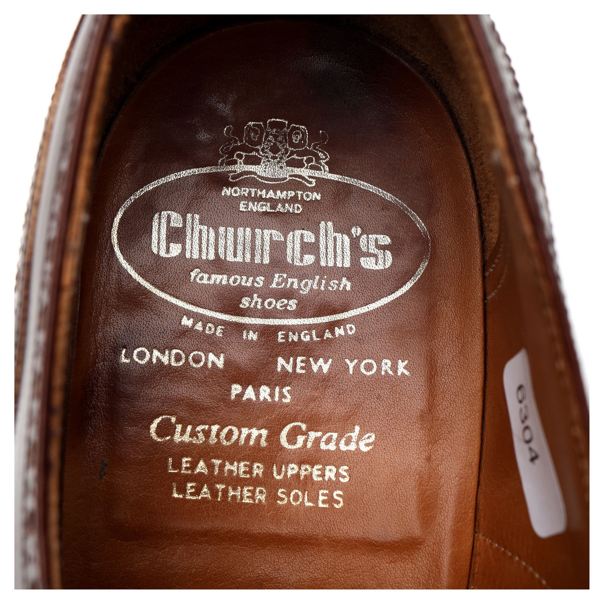 &#39;Cromwell&#39; Brown Leather Derby Brogues UK 7 F