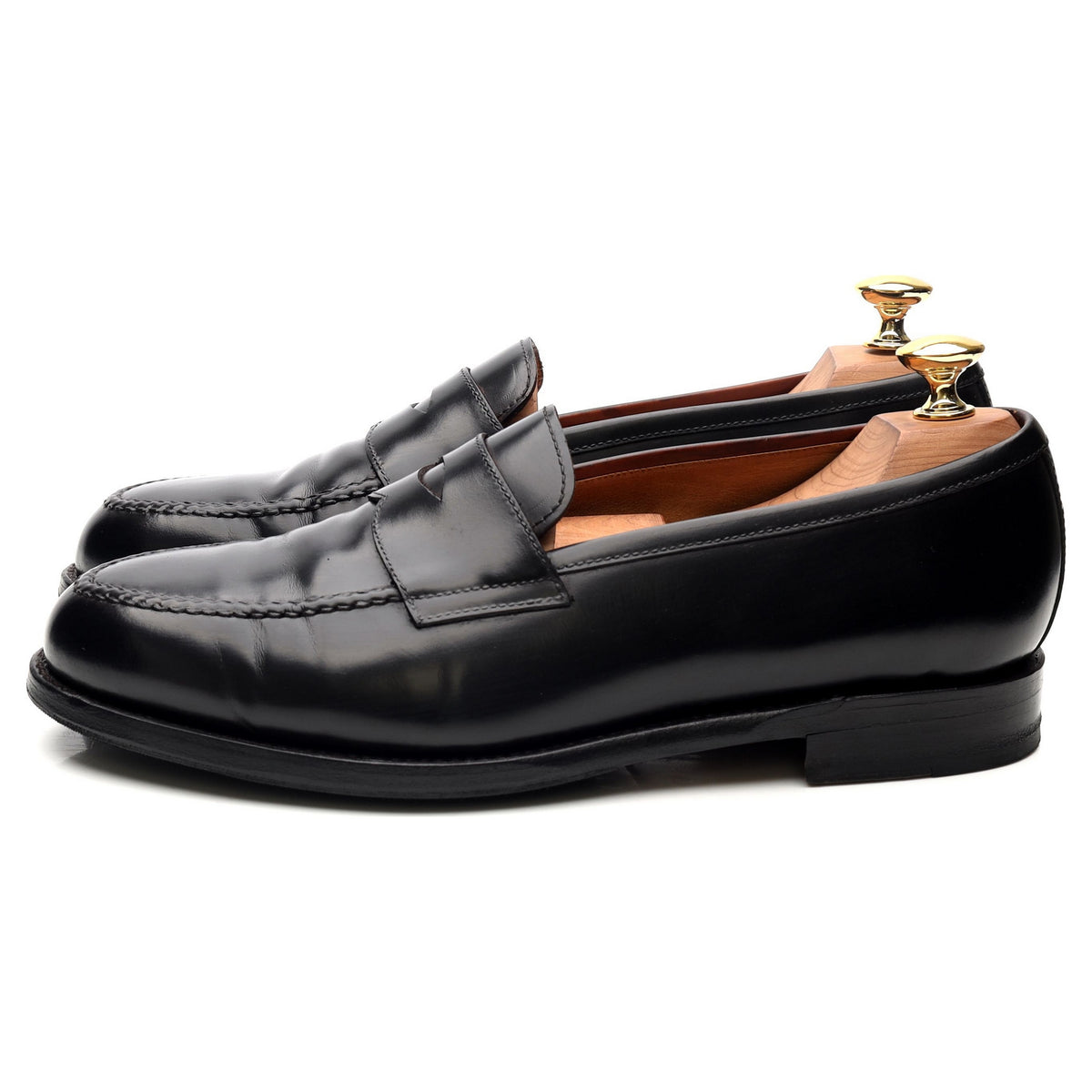 Black Leather Loafers UK 6.5