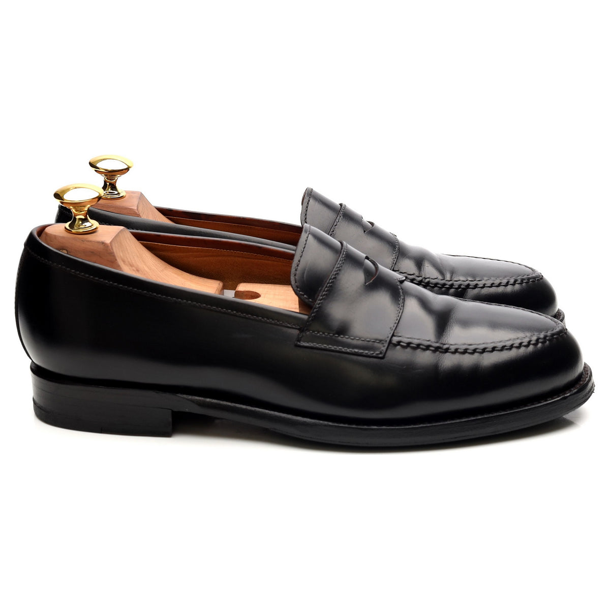 Black Leather Loafers UK 6.5