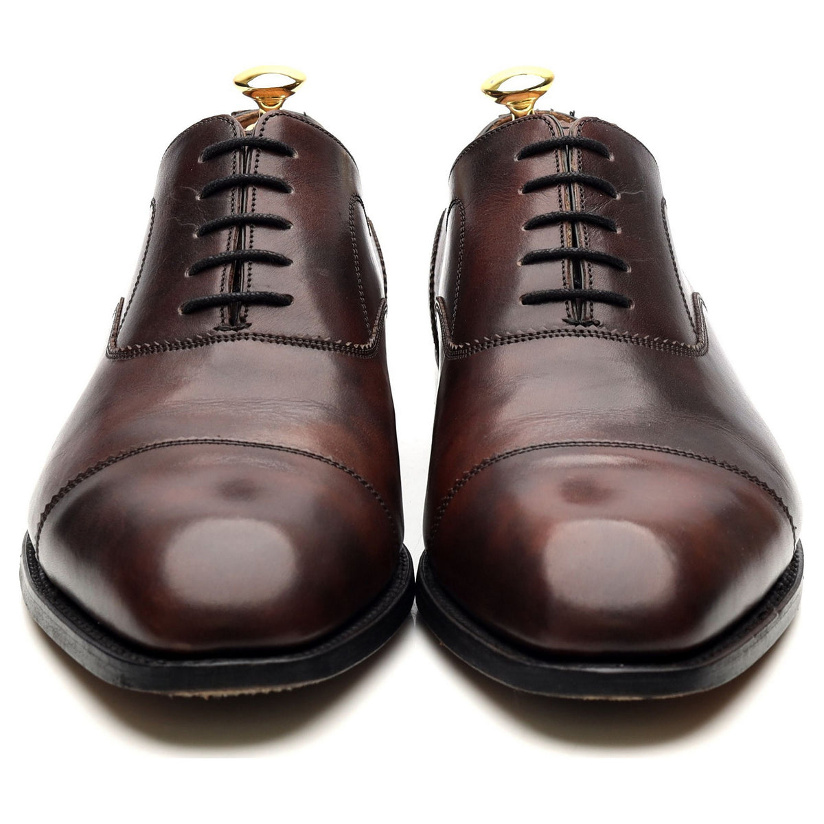 &#39;Lincoln&#39; Dark Brown Leather Oxford UK 8 FX