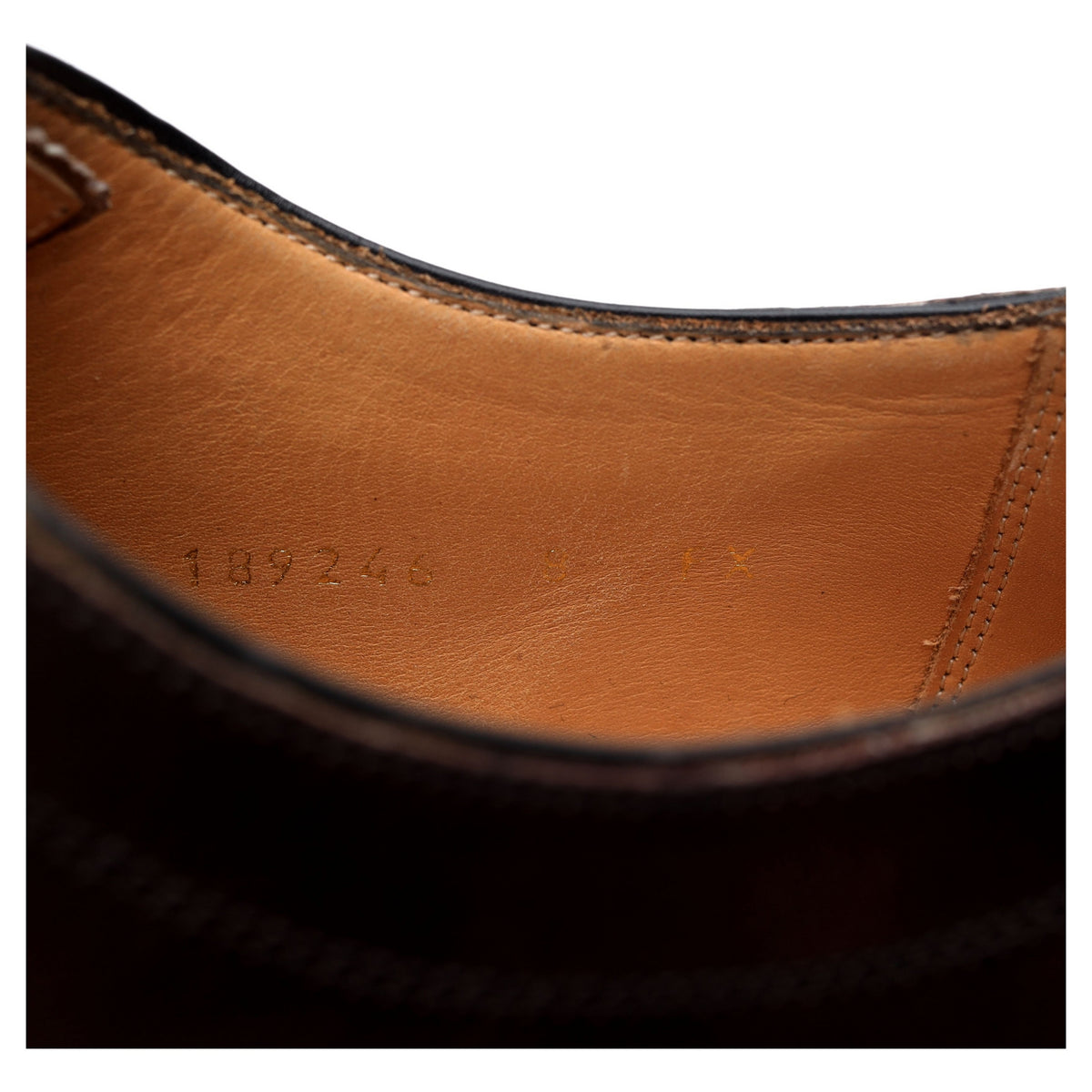 &#39;Lincoln&#39; Dark Brown Leather Oxford UK 8 FX