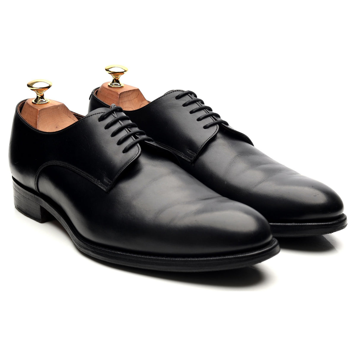 Black Leather Derby UK 9 F