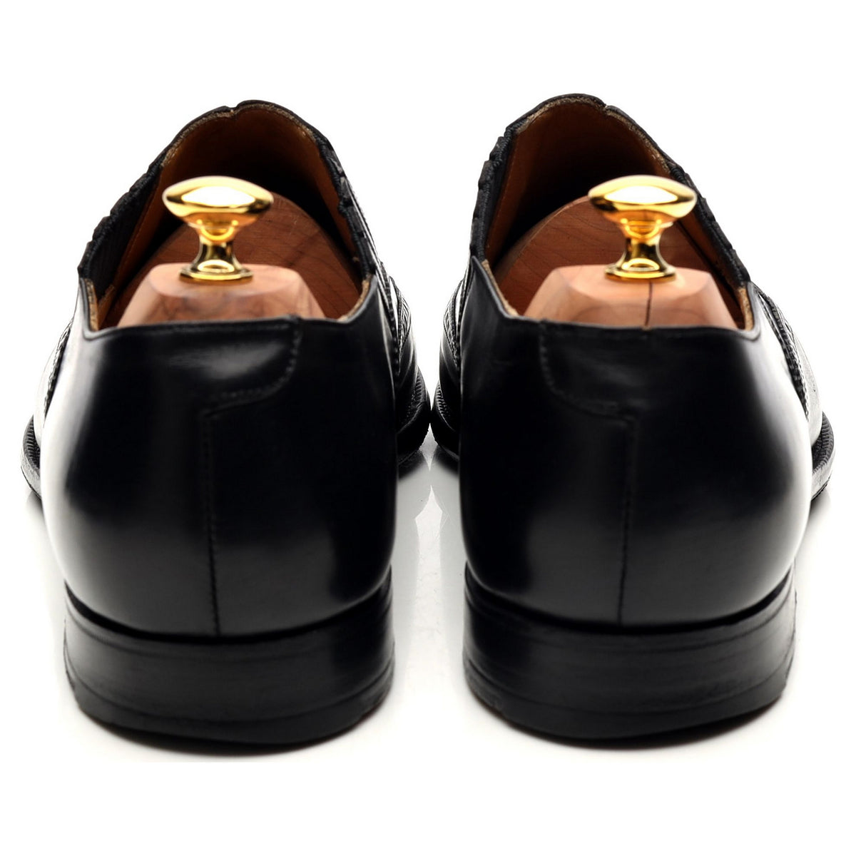 Black Leather Lazyman Brogue UK 11 E