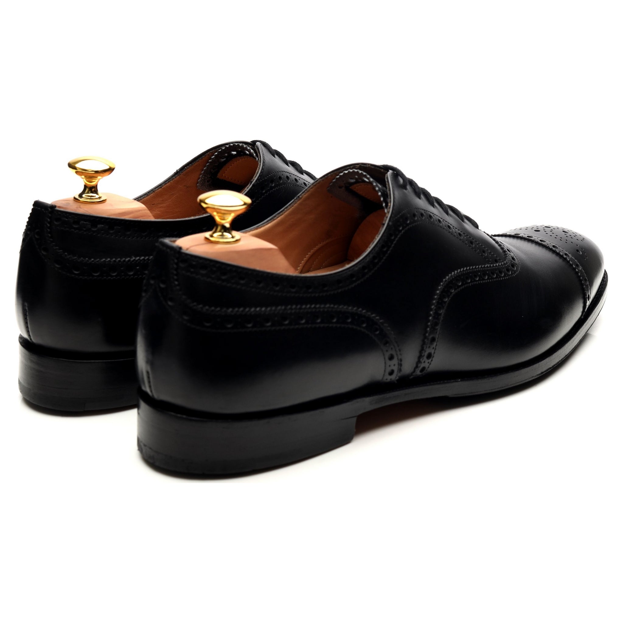 靴 Church's DIPLOMAT sizeUK7 Diplomat' Black Leather Oxford Semi Brogues UK 12 F
