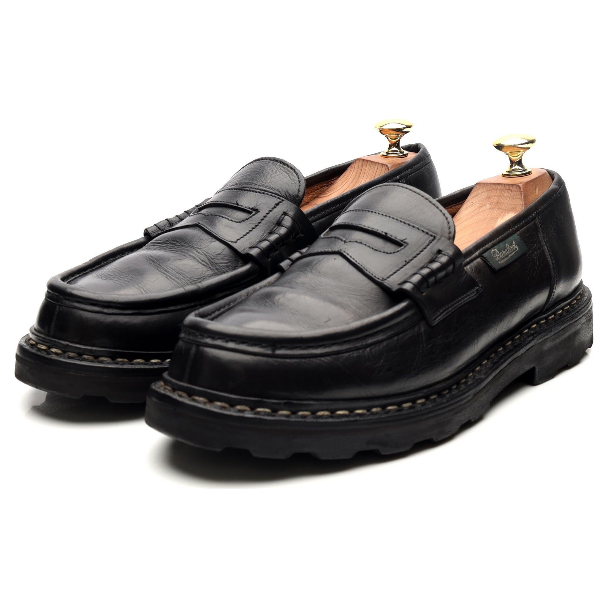 Reims' Black Leather Loafers UK 8.5 - Abbot's Shoes