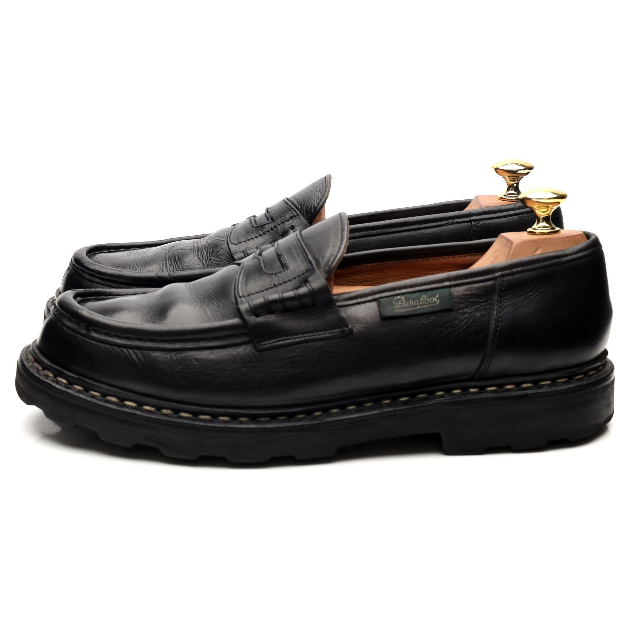 Reims' Black Leather Loafers UK 8.5 - Abbot's Shoes