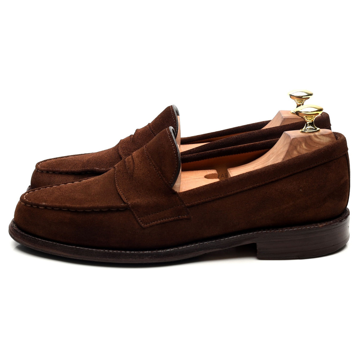&#39;Howard&#39; Brown Leather Loafers UK 7 F