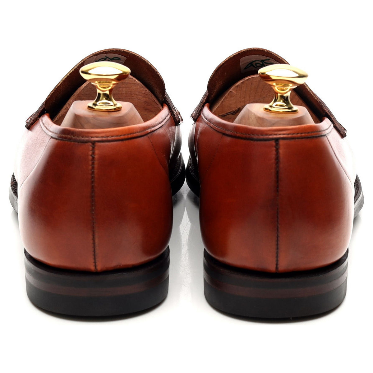 &#39;Harvard&#39; Tan Brown Leather Loafers UK 9 E