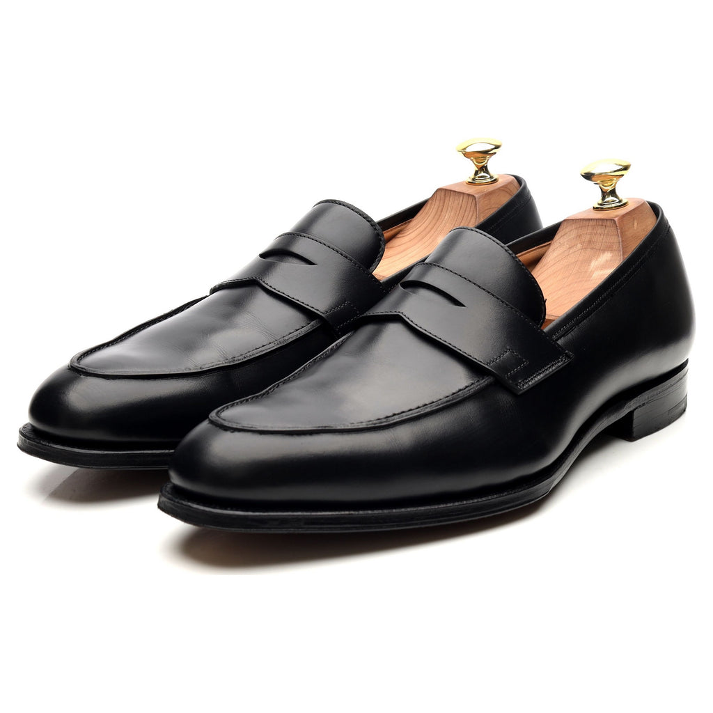 Crawford' Black Leather Loafers UK 8.5 E - Abbot's Shoes