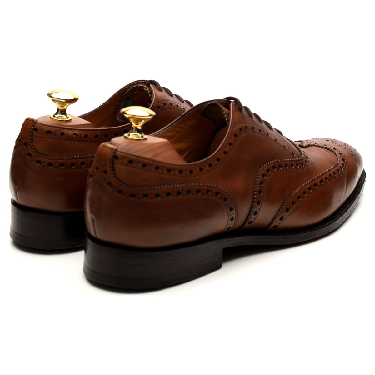 &#39;Chetwynd&#39; Tan Brown Leather Brogues UK 8.5 G