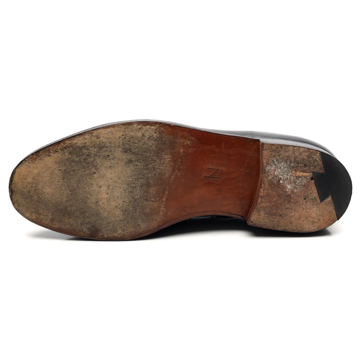 New &amp; Lingwood Black Leather Tassel Loafers UK 7.5 E