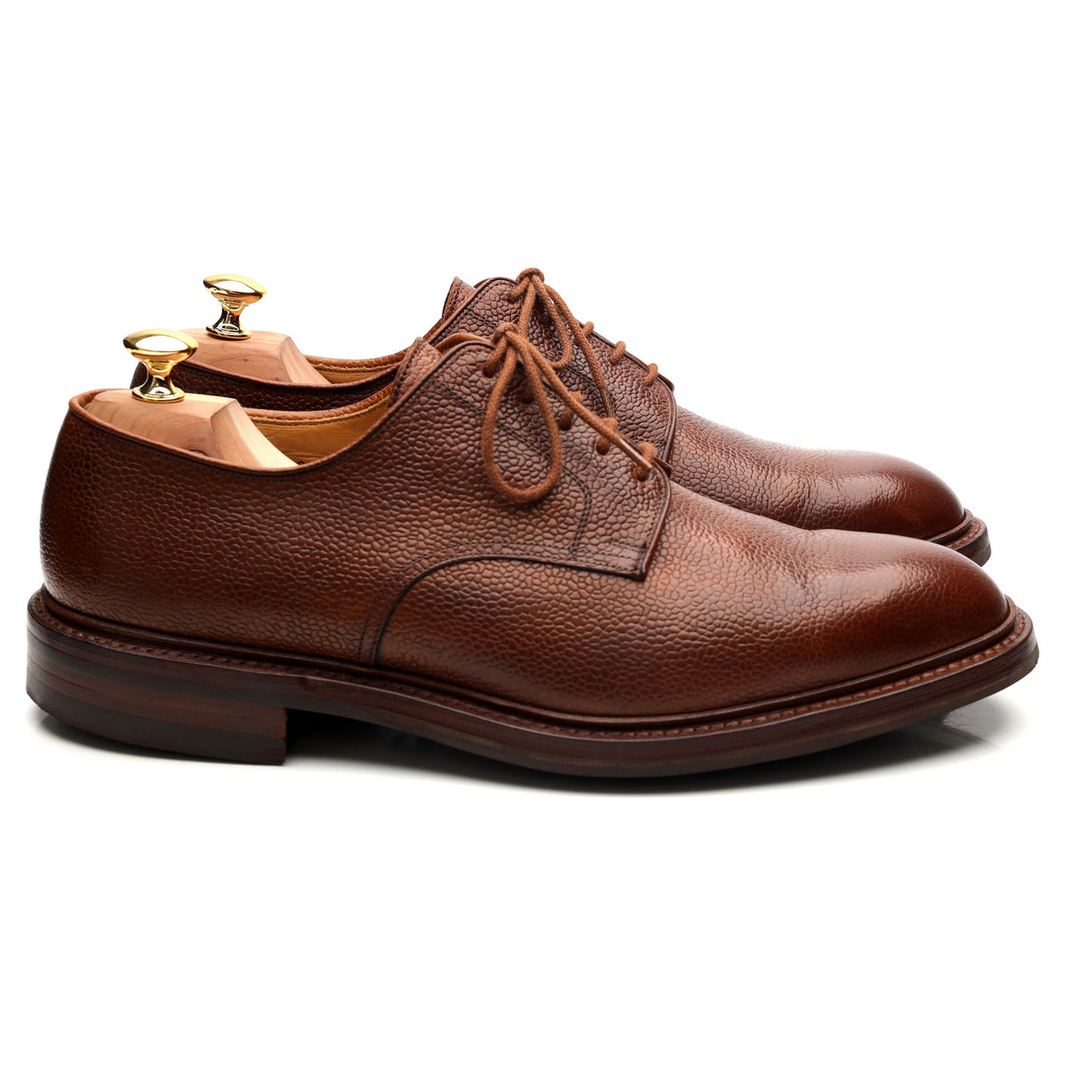 &#39;Grasmere&#39; Tan Brown Leather Derby UK 10.5 E